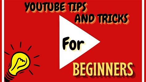 youtube beginner tips